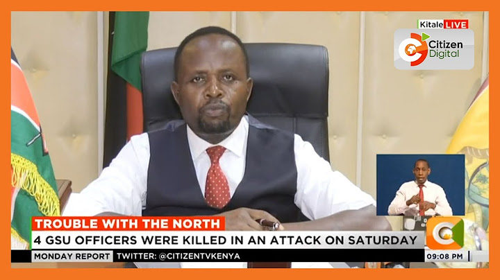 Governor George Natembeya speaks on bandit hit areas