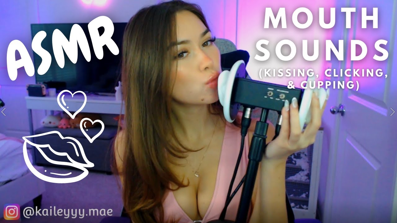 Asmr ♡ Mouth Sounds Kissing Tongue Clicking Ear Cupping Youtube