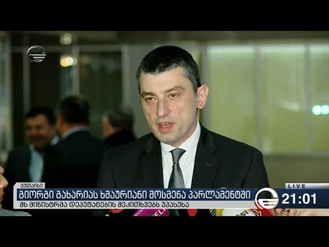 შს მინისტრმა დეპუტატების შეკითხვებს უპასუხა