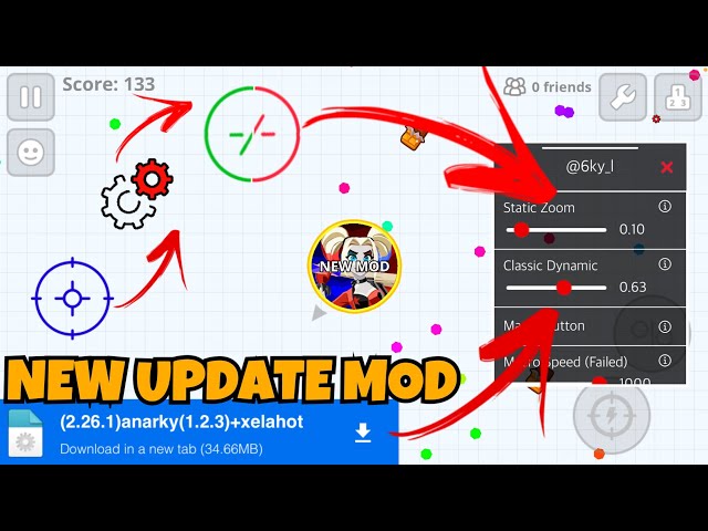 Agar.io 2.19.2 Mod Menu Hack! Zoom Fast Feed 