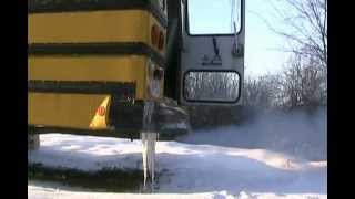 Davidsfarm     Cold start, minus 15c, diesel school bus.