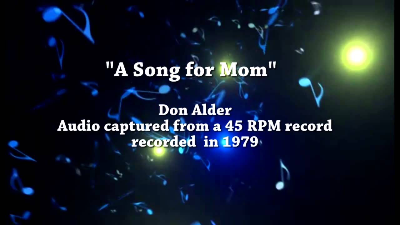 Happy Mothers Day - Song for Mom - Don Alder 1979 percussive meaning