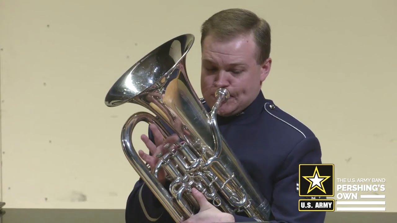 A1C Andrew Berry, euphonium "Lost in the World" by Andrew Creech. Army