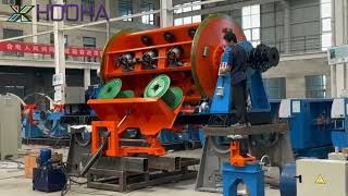Bare Copper Aluminum Wire Rigid Frame Stranding Machine Automatic Loading And Unloading