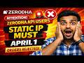 Static IP இல்லனா Trading முடிஞ்சுடும் 🚨| Zerodha New Rules 2026 😳