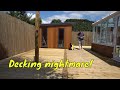 DIY Garden Room Build with No Experience! Part 7 - Decking