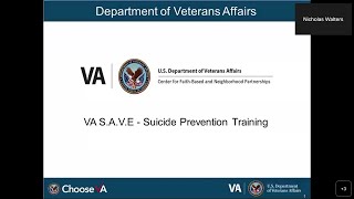 VA S.A.V.E Suicide Prevention Training 01.10.2023