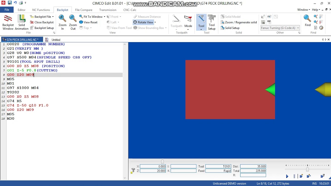 G74 PECK DRILLING YouTube