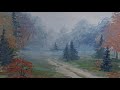 Как нарисовать туман гуашью/How to paint fog using gouache