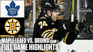 1st Round: Toronto Maple Leafs vs. Boston Bruins Game 1 | Full Game Highlights image