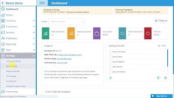 eHopper Free POS Software – Account Settings