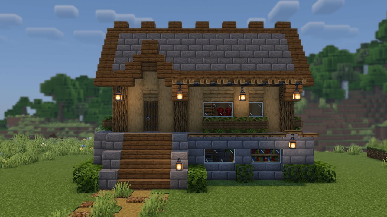 Minecraft | How to Build Survival House Tutorial - YouTube