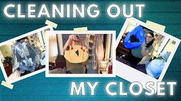 CLEANING OUT MY PERSONAL CLOSET - A chatty elder millennial plus size closet declutter  #thrifted