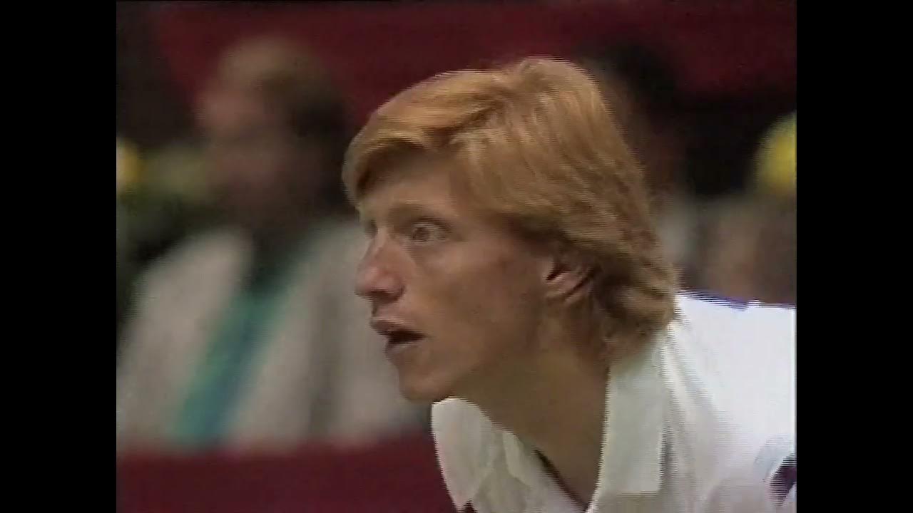 Boris Becker vs Cassio Motta Davis Cup BRA vs GER 1988 1RD YouTube