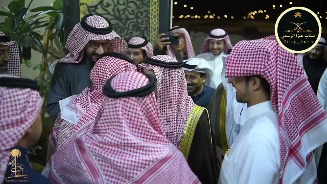 مأدبة عشاء الشيخ المهندس / سعود الكره للشيخ انور الثامر المهيد بحضور عدد من الشيوخ والوجهاء