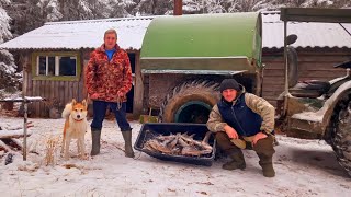 Живём С Батей В Тайге.на Озеро Приходили Волки.ловим Рыбу На Самоловки!