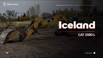 FJD G31 3D Excavator Guidance System | CAT 330D L Case in Iceland