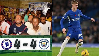 Chelsea 4-4 Man City | How NIGERIAN Chelsea Fans reacted to Cole Palmer's last-minute penalty goal⚽️