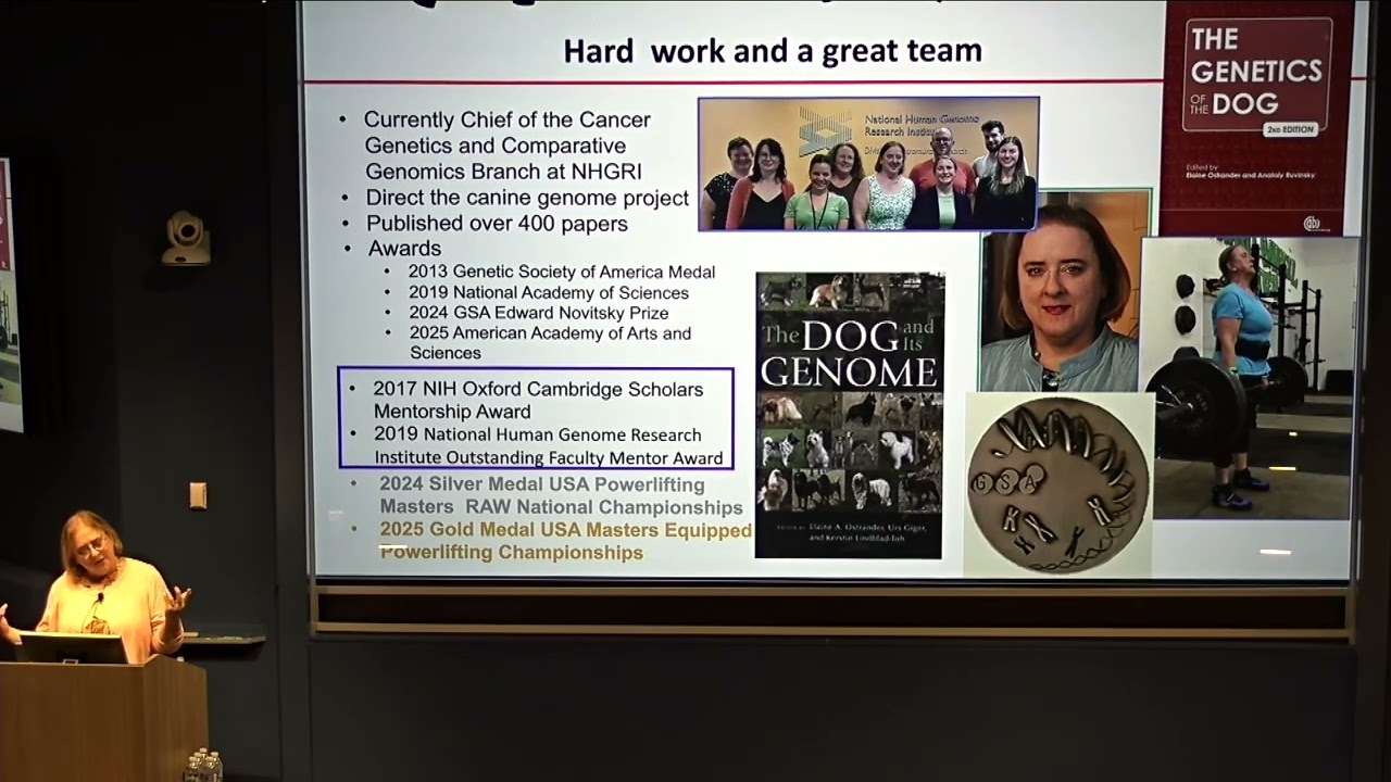 Elaine A Ostrander: Where Did All the Dogs Come From? Dogs, Ancestors, Breeds and Genomes