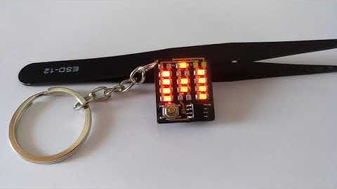 Attiny85 LED keychain
