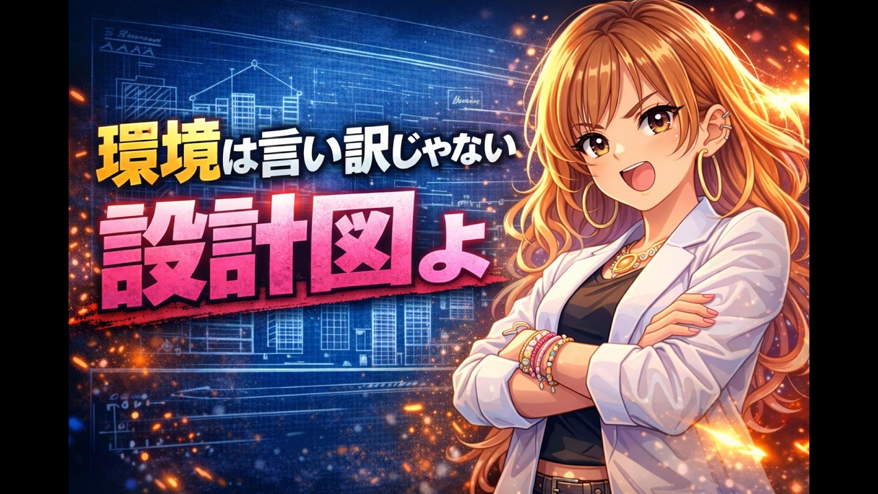 環境は言い訳じゃない、設計図よ