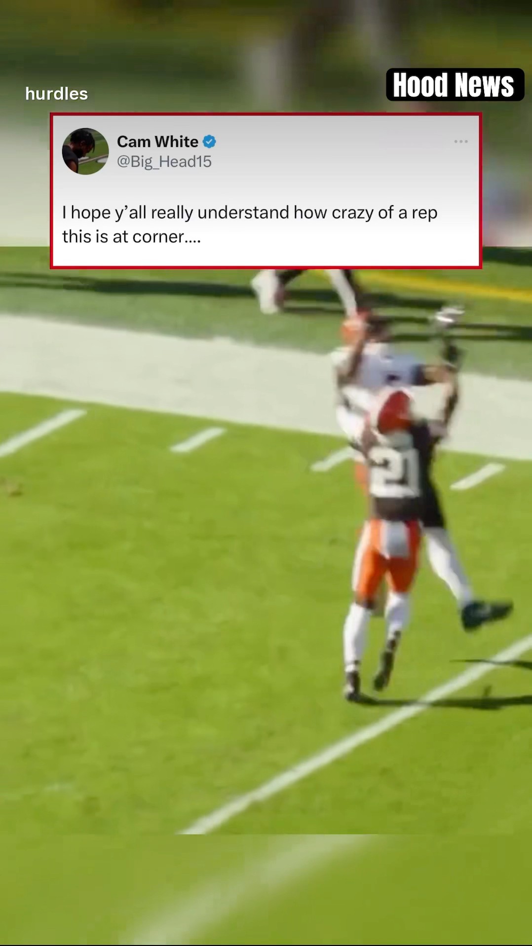 That’s crazy #hoodnews #clevelandbrowns #football #NBA #shortvideo #omg #how #wow #cornerback #sport
