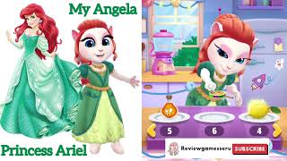 MY ANGEL COSPLAY ARIEL #mytalkingangela2 #talkingangela #cosplay #disney #princess #cartoon #gaming