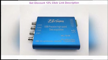 Top Vk701h 24-Bit Isolated USB Data Acquisition Card with IEPE Precision 400 K Sampling
