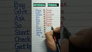informal and formal english #english #education #grammartips #englishtips