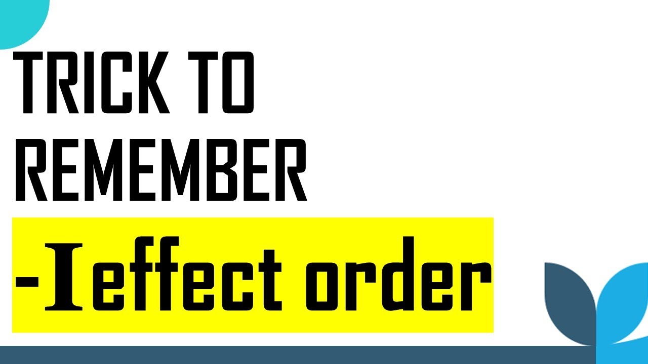 I effect Mnemonics Organic chemistryEdudextro YouTube
