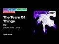 U2 The Tears Of Things Color Coded Lyrics mp3