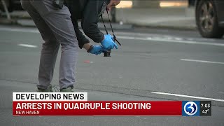 Two arrested in connection with quadruple shooting that killed woman in New Haven