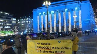 Handke Faces Protests At Nobel Prize Ceremony Afp