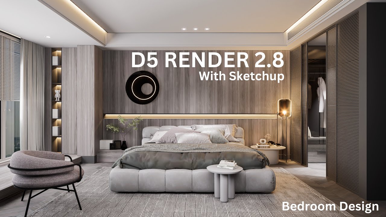How to Make Interior In Sketchup with D5 Render | #bedroom 3 - YouTube