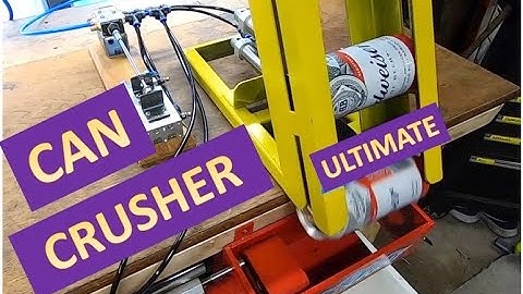 Automatic Pneumatic Can Crusher - Runs on Compressed Air Only!