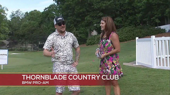 Megan Talks With Matt Hamilton At At Thornblade Country Club