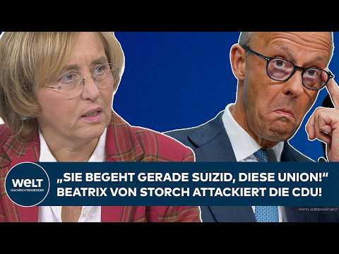 AFD ATTACK ON CDU: Beatrix von Storch on the Union crisis! "This Union is committing suicide righ...
