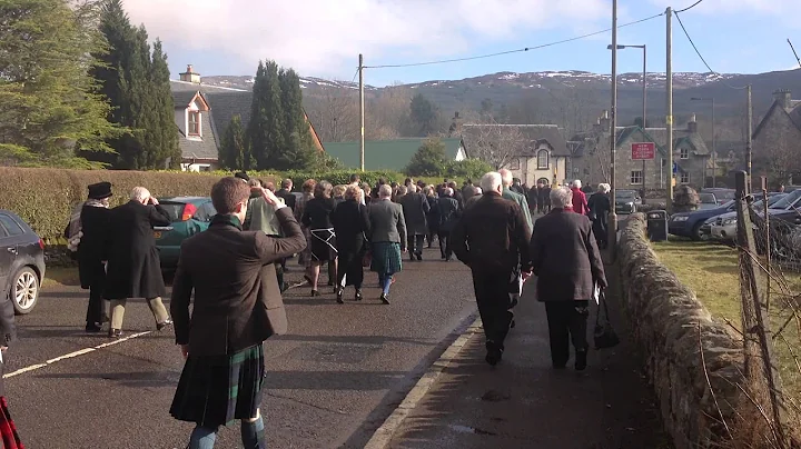 Memorial parade through Killin for the late Chief ...