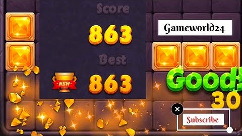 Block puzzle jewel Gameplay walkthrough| Gameworld24| #blockpuzzle #blockpuzzlegame #gameplay #game