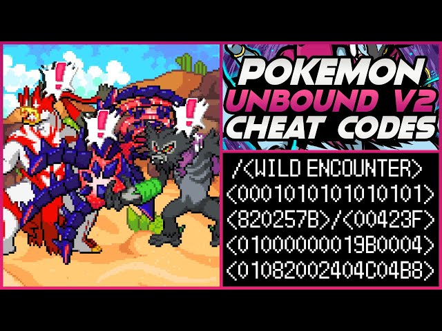 Pokemon Unbound Cheats