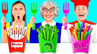 картинка: Кулинарный Челлендж: Я против Бабушки | Потрясающие Кухонные Хитрости от Crazy DO