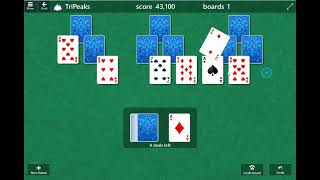 TriPeaks Solitaire Gameplay Walkthrough