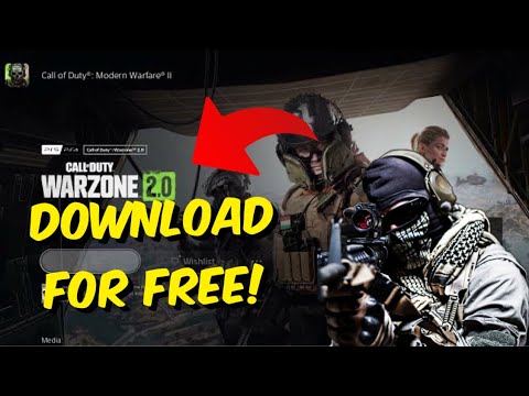 How To Download Warzone 2 On PS5 / PS4 For Free! (No Modern Warfare 2  Needed) 