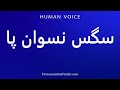 How To Pronounce سگس نسوان پا 