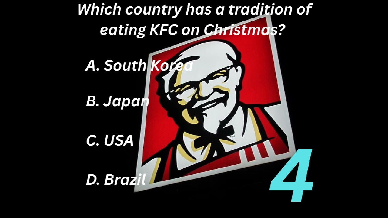 Which country has tradition of eating KFC on Christmas? 