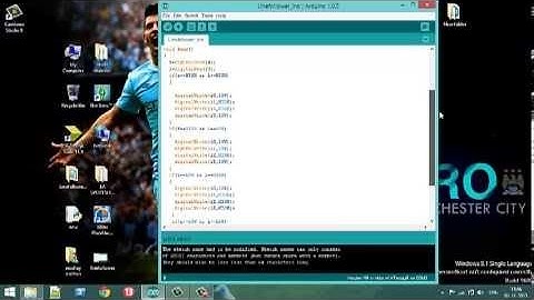 Code for the Line Follower using Arduino Programming