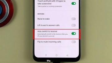 Auto switch to receiver on OPPO Reno2 F Android 11