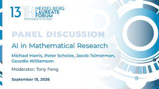 Panel Discussion: AI in Mathematical Research | September 15 Guide