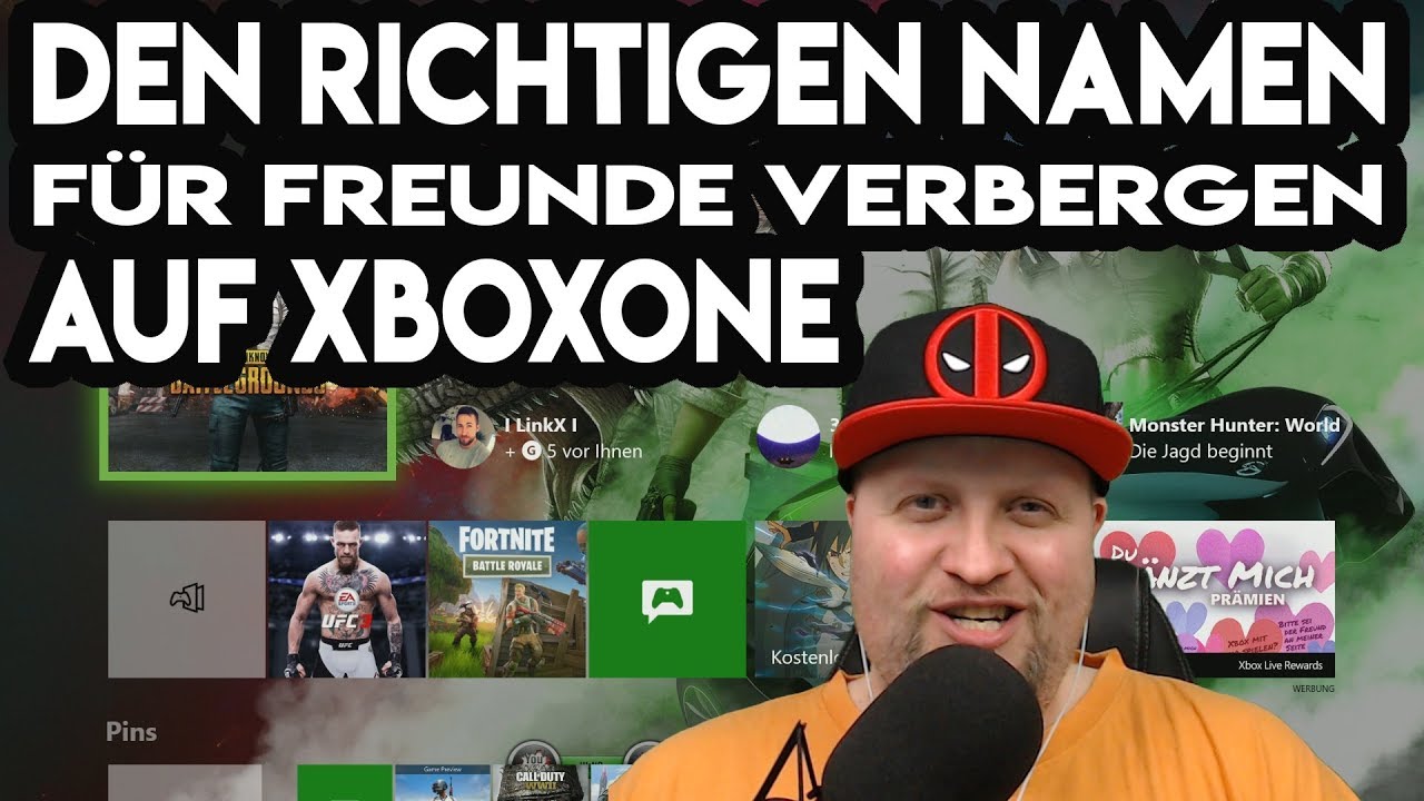 Namen für Freunde verbergen Tutorial Xbox One | DEUTSCH - YouTube