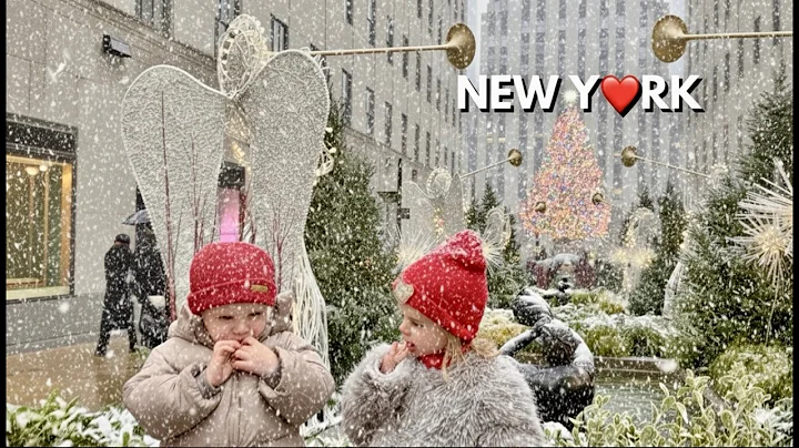 NYC Snow Walk 2025 ❄️ Peak Christmas Season in Manhattan, New York City | 4K